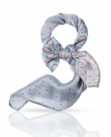 Шейный Платочек Женский SS.KV-SMALL.FLORE/GREY